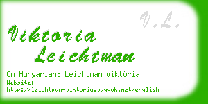 viktoria leichtman business card